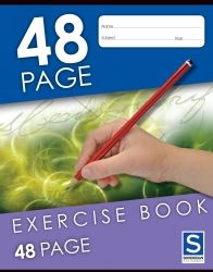 EXERCISE BOOK 48PG 225X175MM SOVEREIGN