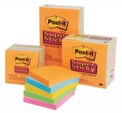 POST IT 675-6SSAN SUPER STICKY LINED 98X98MM
MARRAKESH  ASSORTED NEON COLOURS