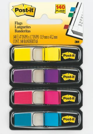 POST-IT FLAGS MINI ASST 683-4AB BRIGHTS
