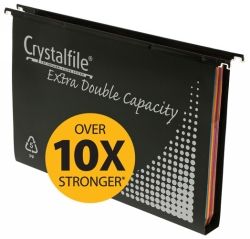 CRYSTALFILE SUSPENSION FILES DOUBLE CAPACITY PP BX10