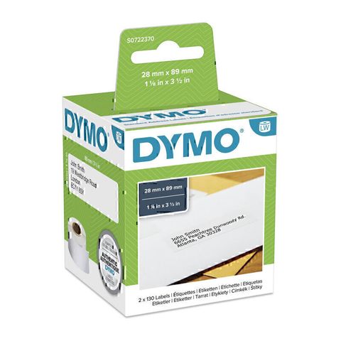 DYN-SD99010 DYMO ADDRESS LABEL 28X89MM WHITE