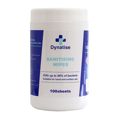 DYNATISE SANITISING WIPES - 100 SHEETS