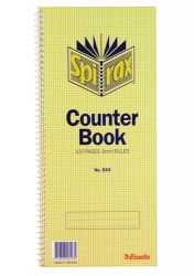 SPIRAX 543 COUNTER BOOK FEINT RULED 297X135MM 120 PAGE