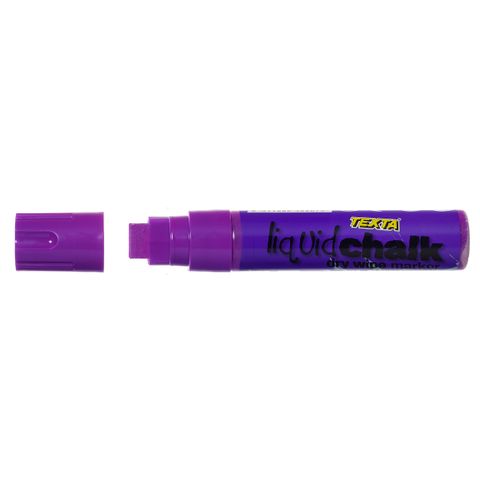 DRY WIPE PURPLE TEXTA LIQUID CHALK MARKER 15MM