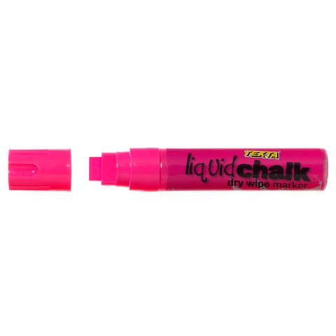 DRY WIPE PINK TEXTA LIQUID CHALK MARKER 15MM