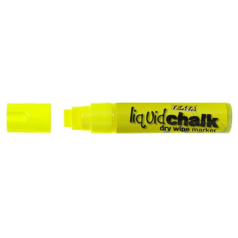 DRY WIPE YELLOW TEXTA LIQUID CHALK MARKER 15MM