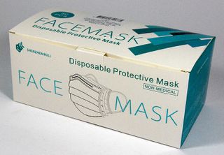 FACE MASK 3PLY DISPOSABLE PK50