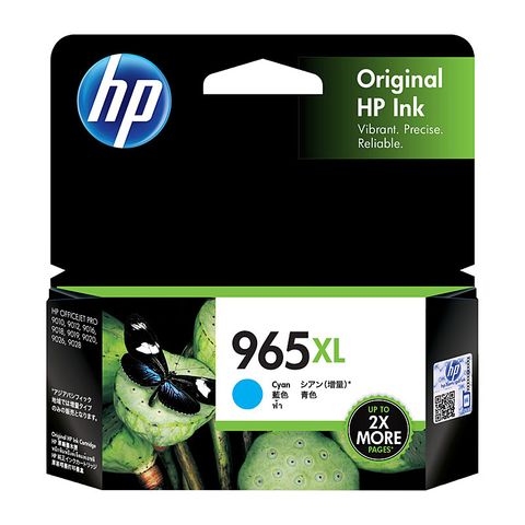"HP #965XL CYAN INK CARTRIDGE -1,600 PAGES"