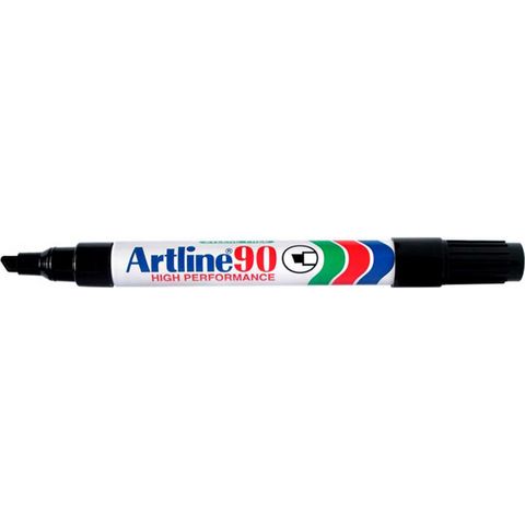 MARKER ARTLINE 90 BLACK PERMANENT 5MM CHISEL NIB
