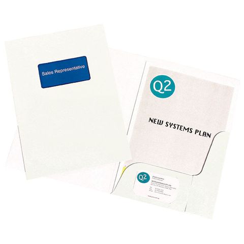 PRESENTATION FOLDERS A4 WINDOWFACE  GLOSS PK10