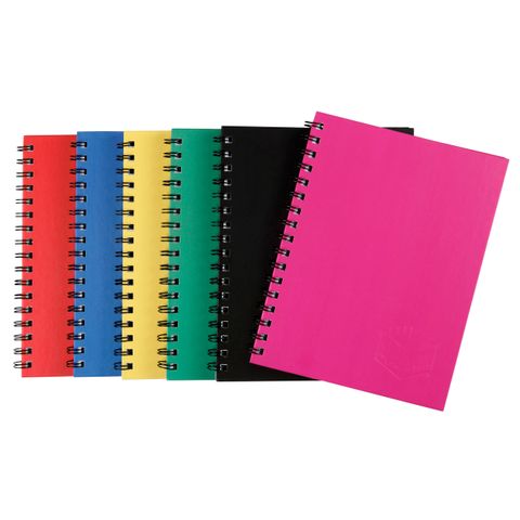 SPIRAX 512 HARD COVER BOOK A4 ASSORTED COLOURS