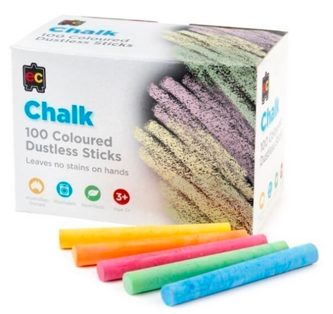 CHALK DUSTLESS COLOURED BX100