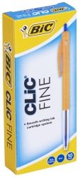 BIC CLIC PEN MEDIUM BLUE