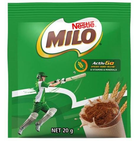 MILO NESTLE SINGLE SERVE 100X20GM