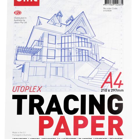 SIHL UTOPLEX TRACING 90-95GSM PADS A4
50 SHEETS