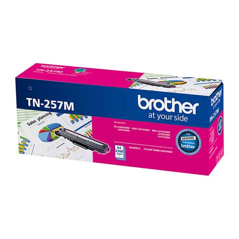 BROTHER TN257 MAGENTA TONER - 2300PG