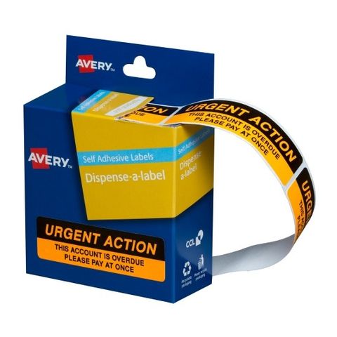 URGENT ACTION THIS ACCOUNT IS OVERDUE PLEASE PAY AT ONCE  LABEL AVERY  BOX125