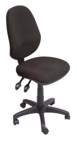 EC070 HIGH BACK FULLY ERGONOMIC TASK CHAIR - BLACK  FABRIC 3 LEVERS 3 YEAR WARRANTY