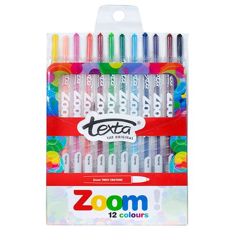 TEXTA ZOOM TWIST CRAYONS PK 12