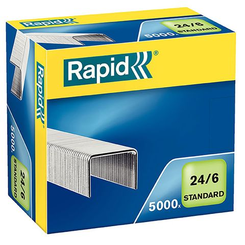 STAPLES RAPID 24/6MM BOX 5000