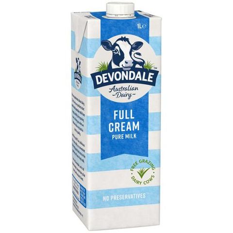 DEVONDALE 1L FULL CREAM MILK BULK PK10 CS