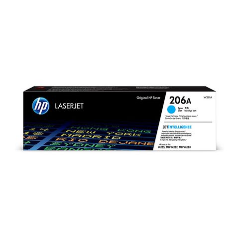 HP #206A CYAN TONER CARTRIDGE W2111A - 1,250 PAGES