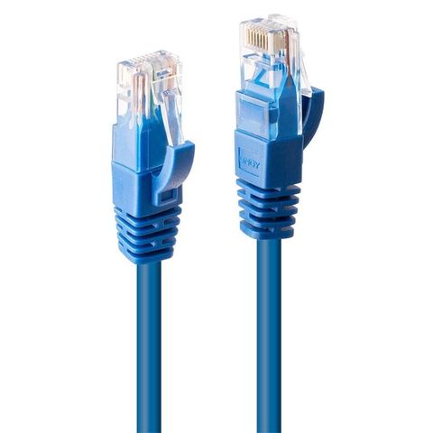 LINDY 0.5M CAT6 UTP CABLE BLUE RJ45 CONFORM WITH ISO/IEC 11801 AND FEATURE UNIQUE SNAGLESS STRAIN RELIEF DESIGN TO PREVENT DAMAGE TO CONNECTOR LATCH DURING INSTALLATION AND REMOVAL