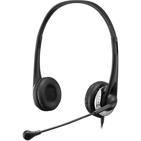 "THE XTREAM P2 USB WIRED MULTIMEDIA HEADSET WITH MICROPHONE. THE HEADSET HAS A BUILT-IN SOUNDCARD, ALLOWING DIRECT PLUG-AND-PLAY WITH A SIMPLE USB CONNECTION AND ELIMINATING THE NEED FOR SEPARATE AUDIO AND MICROPHONE CONNECTION."