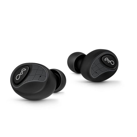 THE BLUEANT BLACK PUMP AIR 2 TRUE WIRELESS MICROBUDS ARE THE WORLD'S SMALLEST AND LIGHTEST TRUE WIRELESS MICROBUDS. HD AUDIO WITH 6MM DYNAMIC DRIVER. 7 SIZES OF COMFORTSEAL TIPS. STEREO HANDSFREE CALLING. 15 HRS OF PLAYBACK WITH CASE.