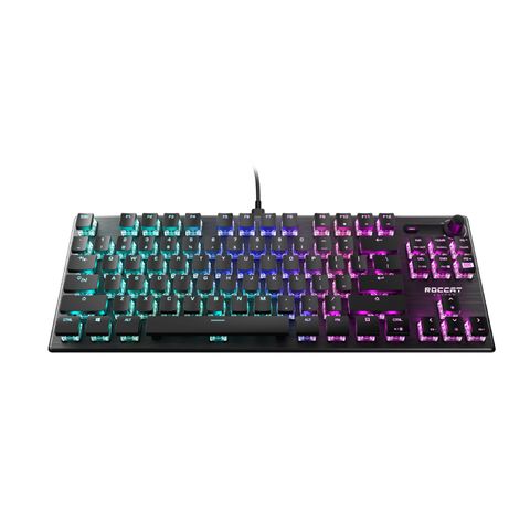 EXPERIENCE THE AWARD-WINNING TITAN SWITCH MECHANICAL IN THE SMALLER FORM FACTOR ROCCAT VULCAN TKL COMPACT MECHANICAL RGB GAMING KEYBOARD FOR THE INDUSTRY'S BEST MIX OF SPEED AND RESPONSIVENESS.