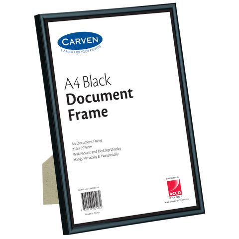 CARVEN DOCUMENT FRAME BLACK A4