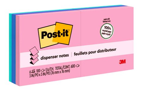 POP UP NOTES  R330RP-6AP 76X76MM GREENER PK6 HELSINKI