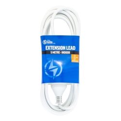 EXTENSION LEAD 5M WHITE BRUTE