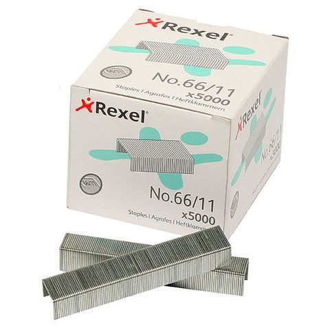 REXEL STAPLES 66/11 BX5000 - 5010255060709