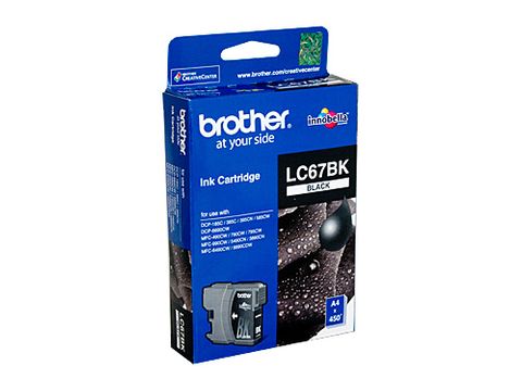 DYN-LC67BK BROTHER LC-67BK BLACK INK CARTRIDGE - 450 PAGES - CQS1