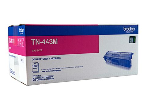 BROTHER TN443 MAGENTA TONER CARTRIDGE - 4000 PAGES
