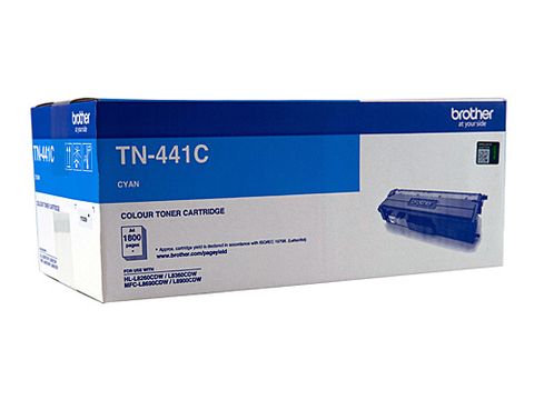 BROTHER TN441 CYAN TONER CARTRIDGE - 1800 PAGES