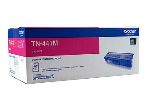 BROTHER TN441 MAGENTA TONER CARTRIDGE - 1800 PAGES