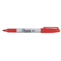 SHARPIE FINEPOINT MARKER RED PERMANENT 1.0MM 30052