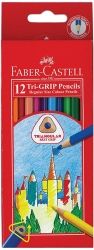 PENCIL FABER TRI COLOUR TRIANGULAR BX12
NO DOTS