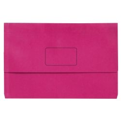 DOCUMENT WALLET BRIGHT PINK SLIMPICK F/C PACK OF 10