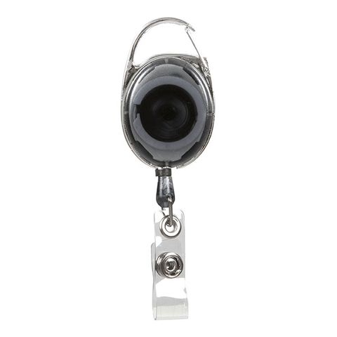 REXEL ID RETRACTABLE SNAP LOCK HOLDER CHARCOAL