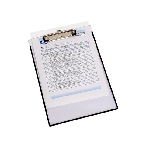 CLIPBOARD A4 WITH INSERT COVER CLEARVIEW