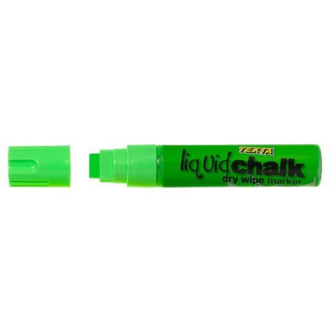 DRY WIPE GREEN TEXTA LIQUID CHALK MARKER-15MM