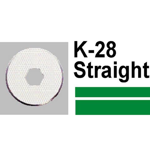 CARL TRIMMER REPLACEMENT BLADE K28 STRAIGHT FOR CARL DC-DC-210N, 230N, 250 TRIMMER PK2