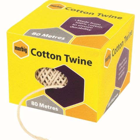 COTTON TWINE BALL 80M NATURAL  MARBIG