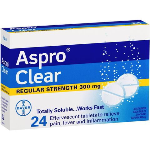 ASPRO CLEAR SOLUBLE TABLETS 24 PACK