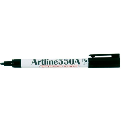 ARTLINE 550A BLACK WHITEBOARD MARKER 1.2MM BULLET NIB -