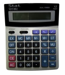 CALCULATOR STAT SDT002 12 DIGIT MEDIUM DUAL POWER