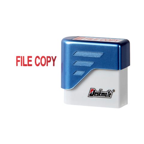 STAMP DESKMATE FILE COPY RED SELF INKING